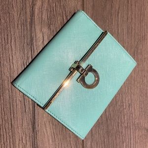Authentic Ferragamo wallet Tiffany blue